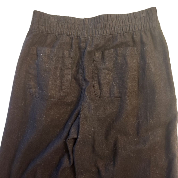Old Navy Linen Pants High Rise Wide Leg XS relaxed beachy vacation style# 811893 - Picture 6 of 11